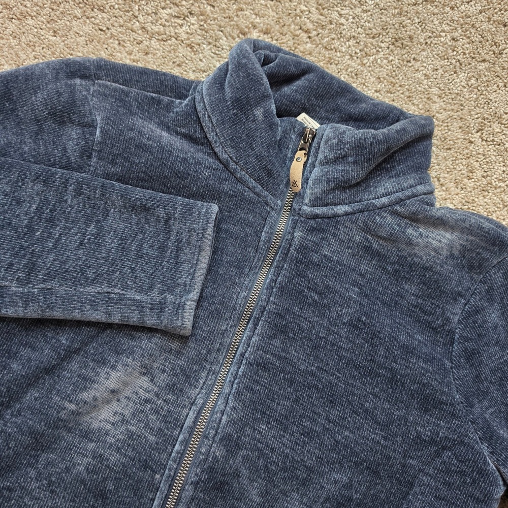 Zeroxposur Full Zip Fleece Lined Jacket Womens Small Blue Outdoor Casual Hiking